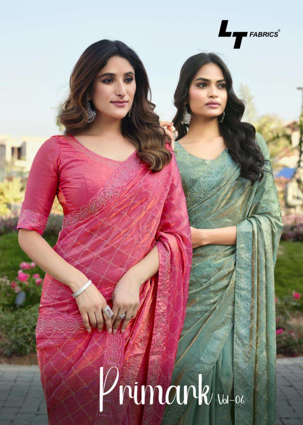 Lt fashions primarik vol 6 series 601-606 malai silk wholesale saree