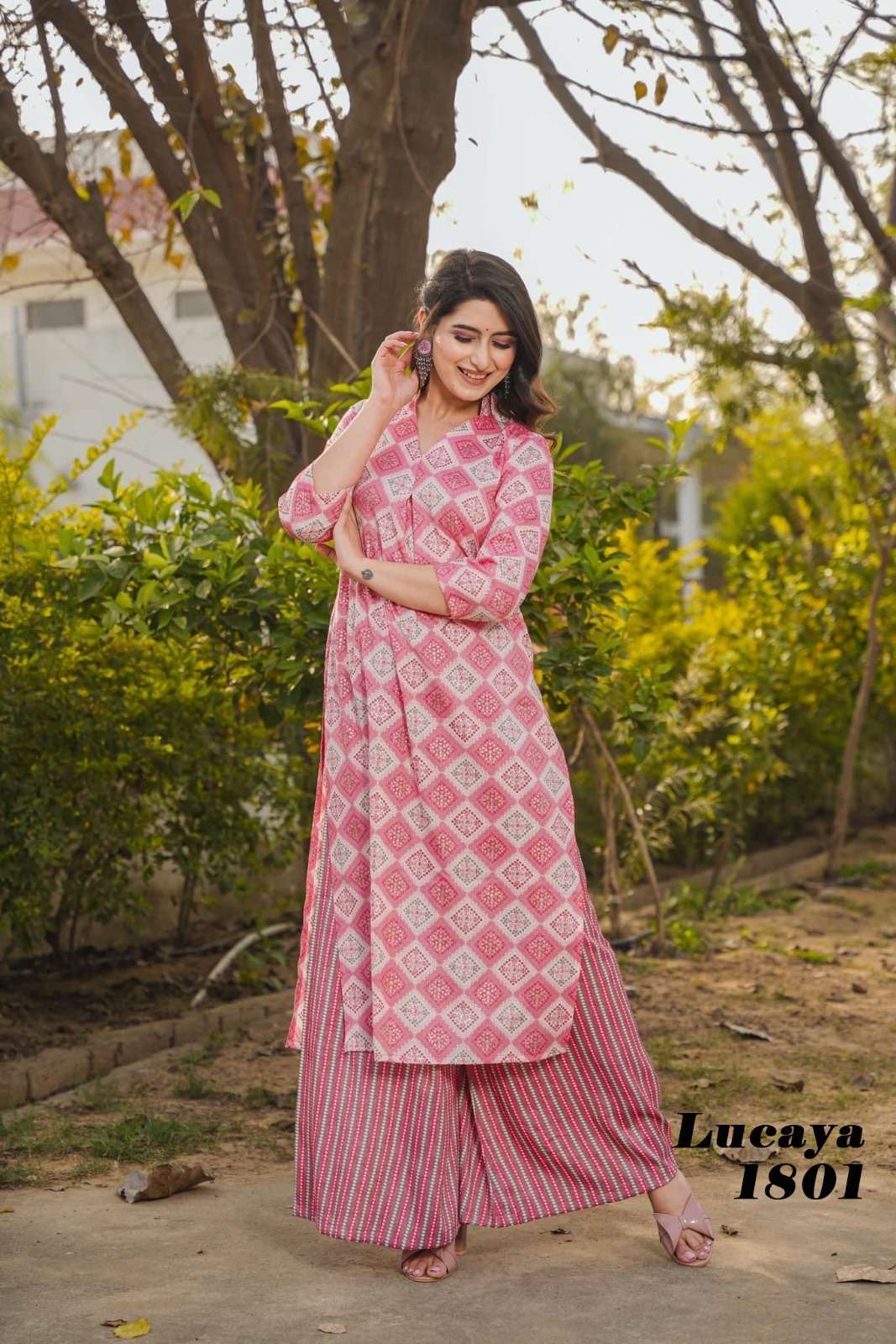 LUCAYA VOL-18 Rayon with heavy digital print & full inner co-ord sets