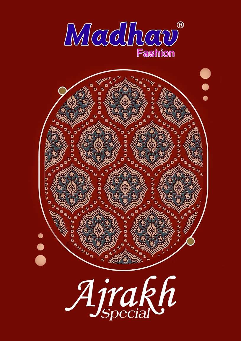 Madhav Ajrakh Special series 1001-1005 Pure Cotton wholesale suit 