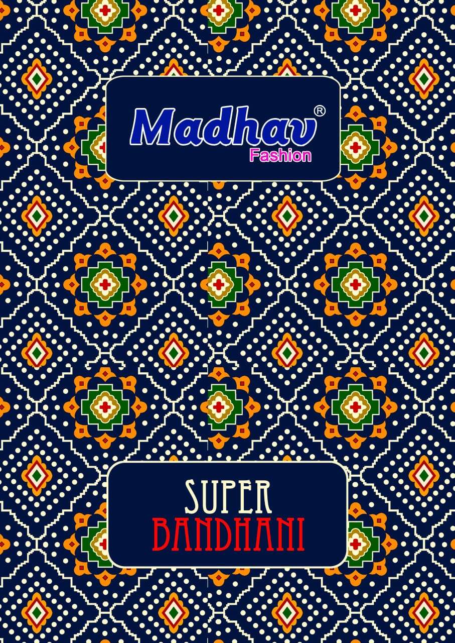 Madhav Super Bandhani Vol-1 series 1001-1005 Pure Cotton wholesale suit 