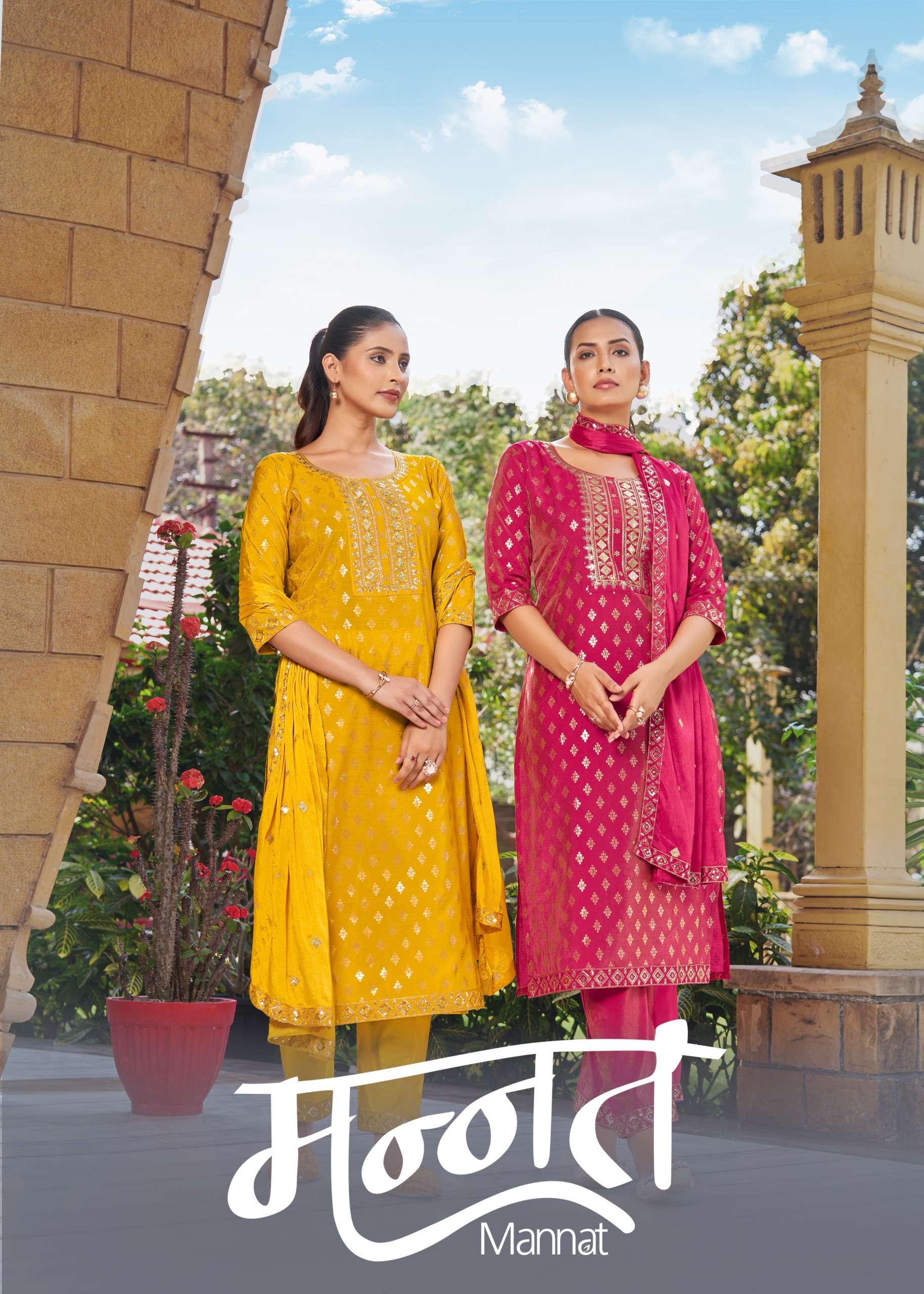 MANNAT PURE VISCOSE SIMMER ROMAN wholesale suit