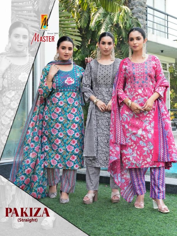 master pakiza series 101-112 COTTON WITH INNER wholesale suit 