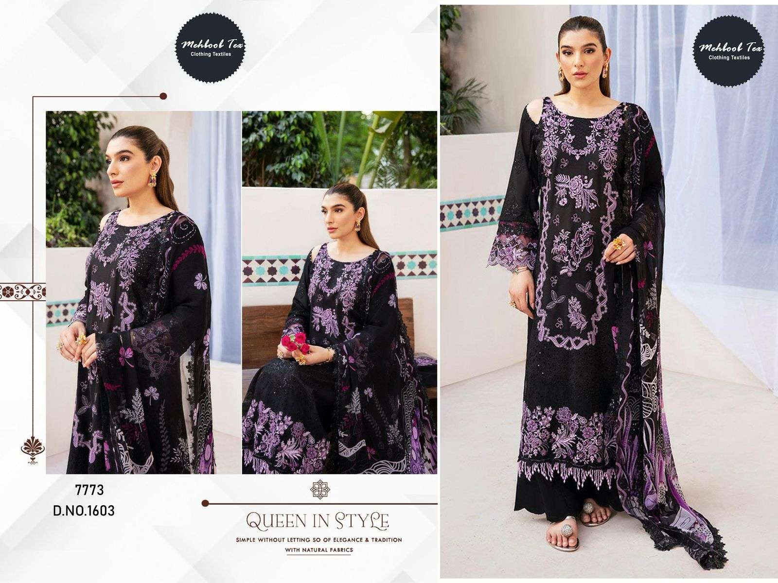  MEHBOOB TEX Ombre NX 2 1603  Viscose cotton wholesale suit 