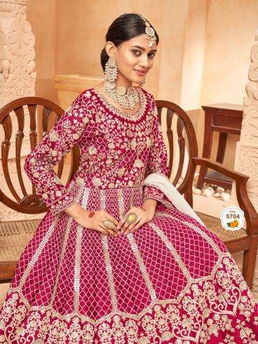 mehvish aanaya vol 157 series 5701-5704 art silk wholesale lehenga