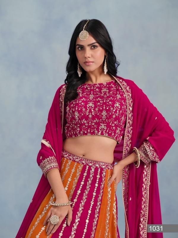 mehvish krishvi 1031 faux georgette wholesale lehenga