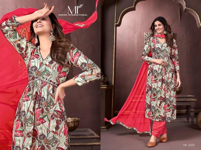 moksh afgani aliya vol-3 series 2232-2234 Premium Riyon wholesale suit