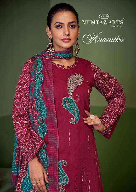 Mumtaz arts anamika series 11001-11004 jam silk wholesale suit