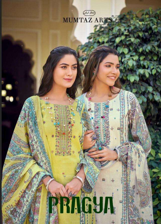 Mumtaz arts pragya series 101-106 jam satin wholesale suit