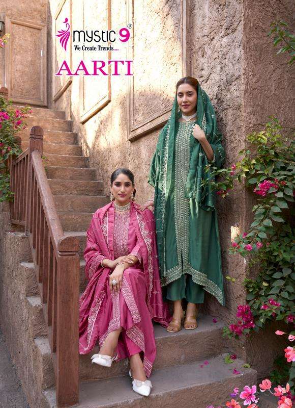 mystic9 aarti vol 1 series 1001-1008 vertican wholesale suit 