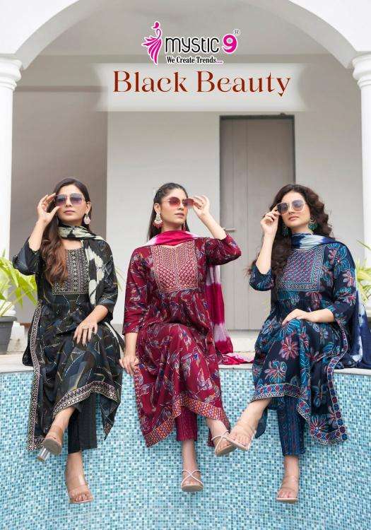 mystic9 black beauty vol 4 series 4001-4008 rayon wholesale suit 
