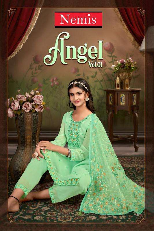 Nemis angel vol 1 series 1001-1008 georgette wholesale suit