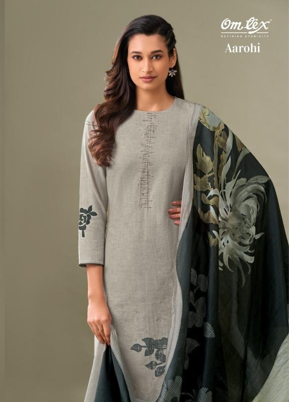omtex aarohi series 7631 linen cotton wholesale suit