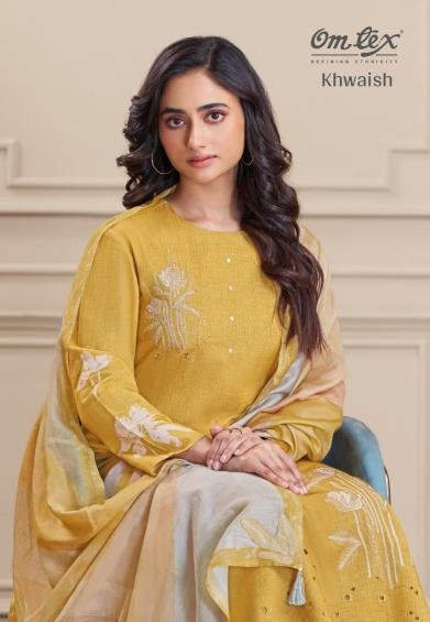 omtex khwaish series 7201 linen cotton wholesale suit 