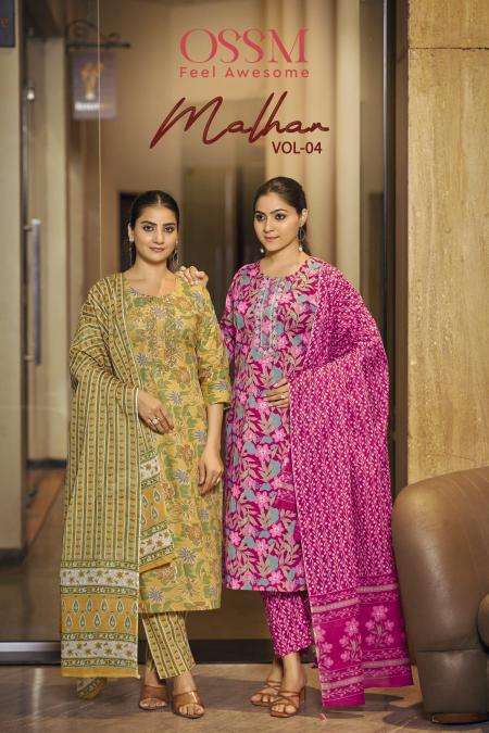 ossm malhar vol 4 series 1001-1006 Cotton Print wholesale suit 