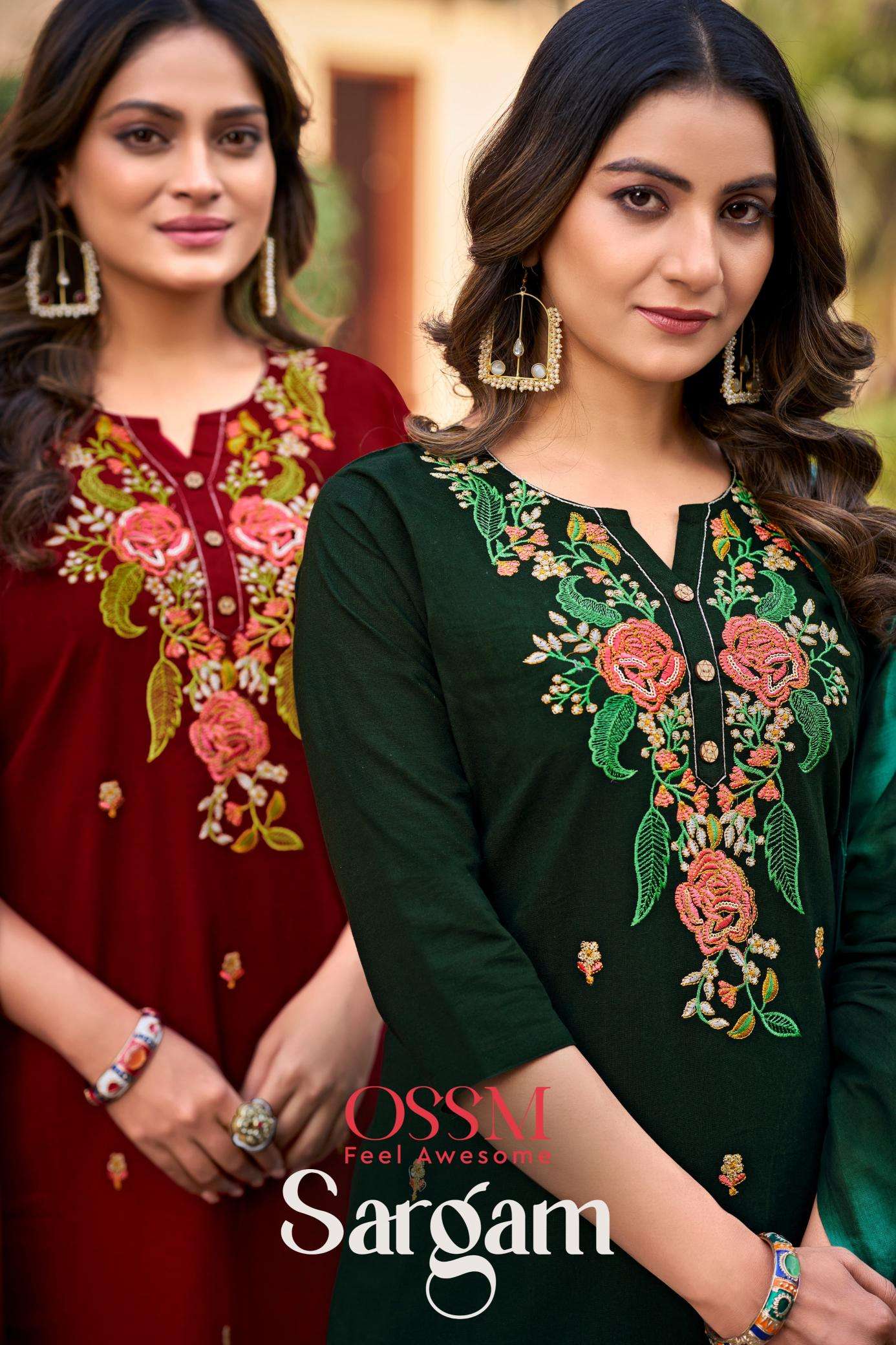Ossm sargam series 1001-1006 cotton wholesale suit