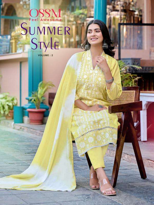 Ossm summer style vol 2 series 201-206 cotton wholesale suit