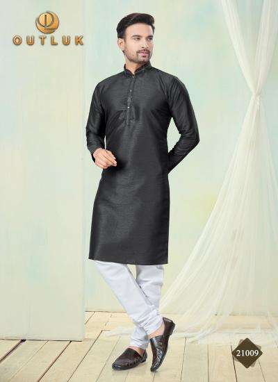 Outluk Wedding Collection Vol 21 series 21001-21011 Pure Silk Mens Wholesale Kurta Pajama 