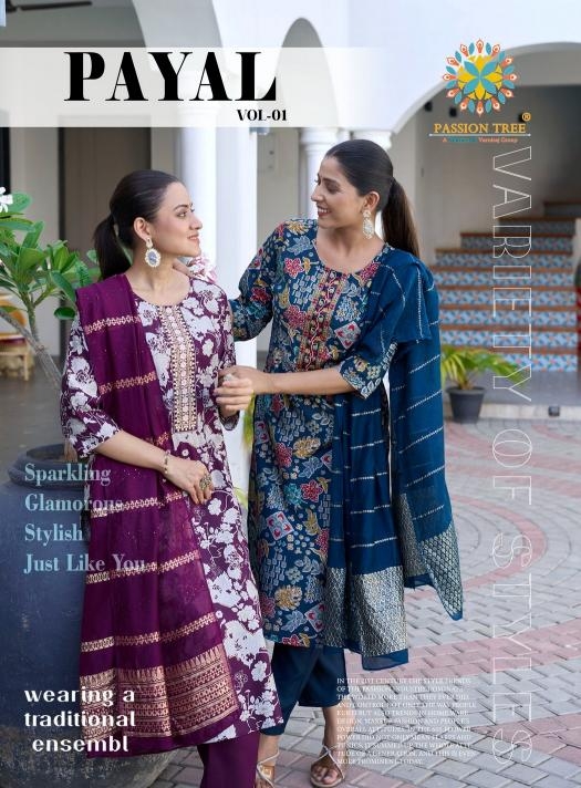 passion tree payal vol 1 series 1001-1008 VETICAN PRINT wholesale suit 