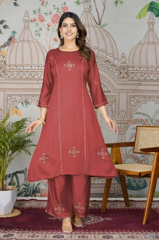 pihu series 1001-1004 gaji silk kurti with pant