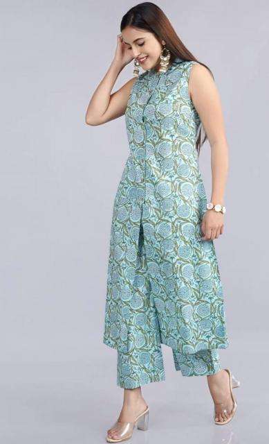 Pr 9star fashion kaira cotton wholesale kurta with bottom