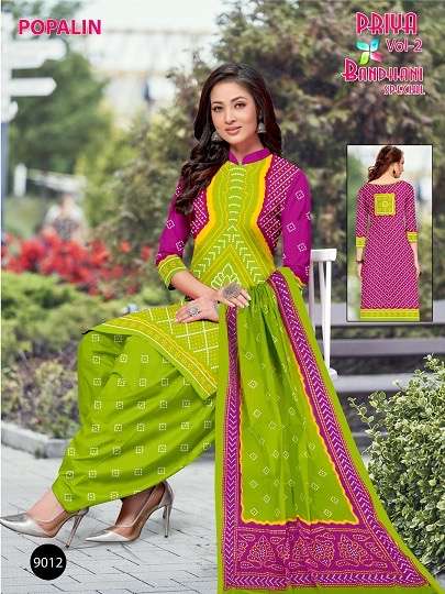 Priya bandhani special vol 2 series 9011-9017 popalin wholesale suit