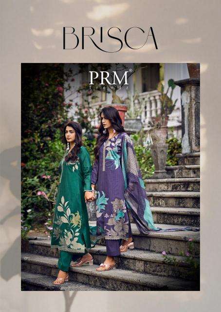 Prm trendz brisca series 12069-12074 lawn cotton wholesale suit