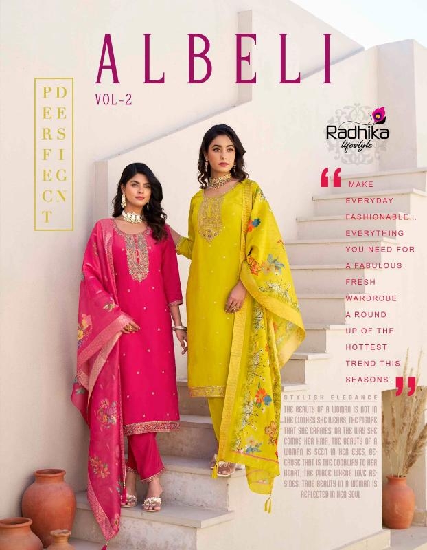 radhika lifestyle albeli vol 2 series 2001-2006 HEAVY SCHIMMER wholesale suit