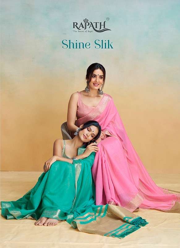 Rajpath shine silk series 960001-960006 pure handloom pure silk wholesale saree