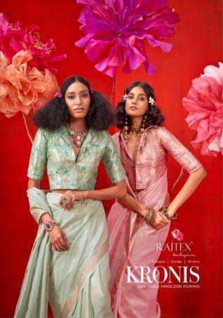 Rajtex kronis series 411001-411006 tissue wholesale saree