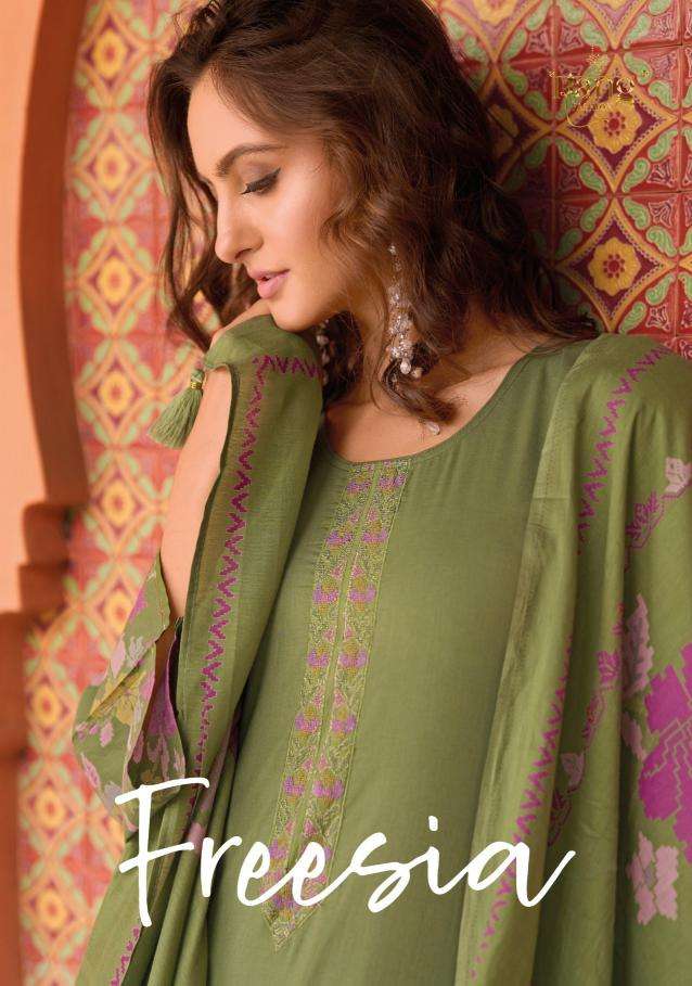 rang freesia series 1001-1004 SWISS LAWN CAMBRIC wholesale suit 