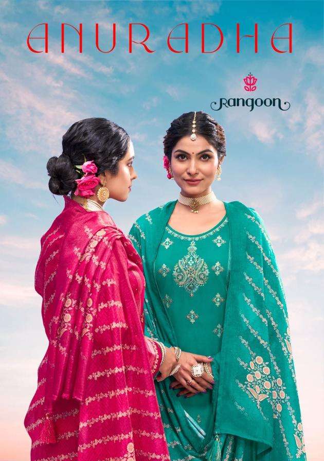 Rangoon anuradha 6071-6076 fancy rayon wholesale suit
