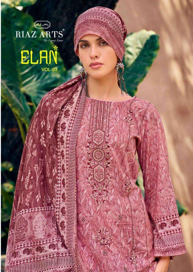 riaz arts elan vol 3 series 1001-1006 LAWN COTTON wholesale suit 
