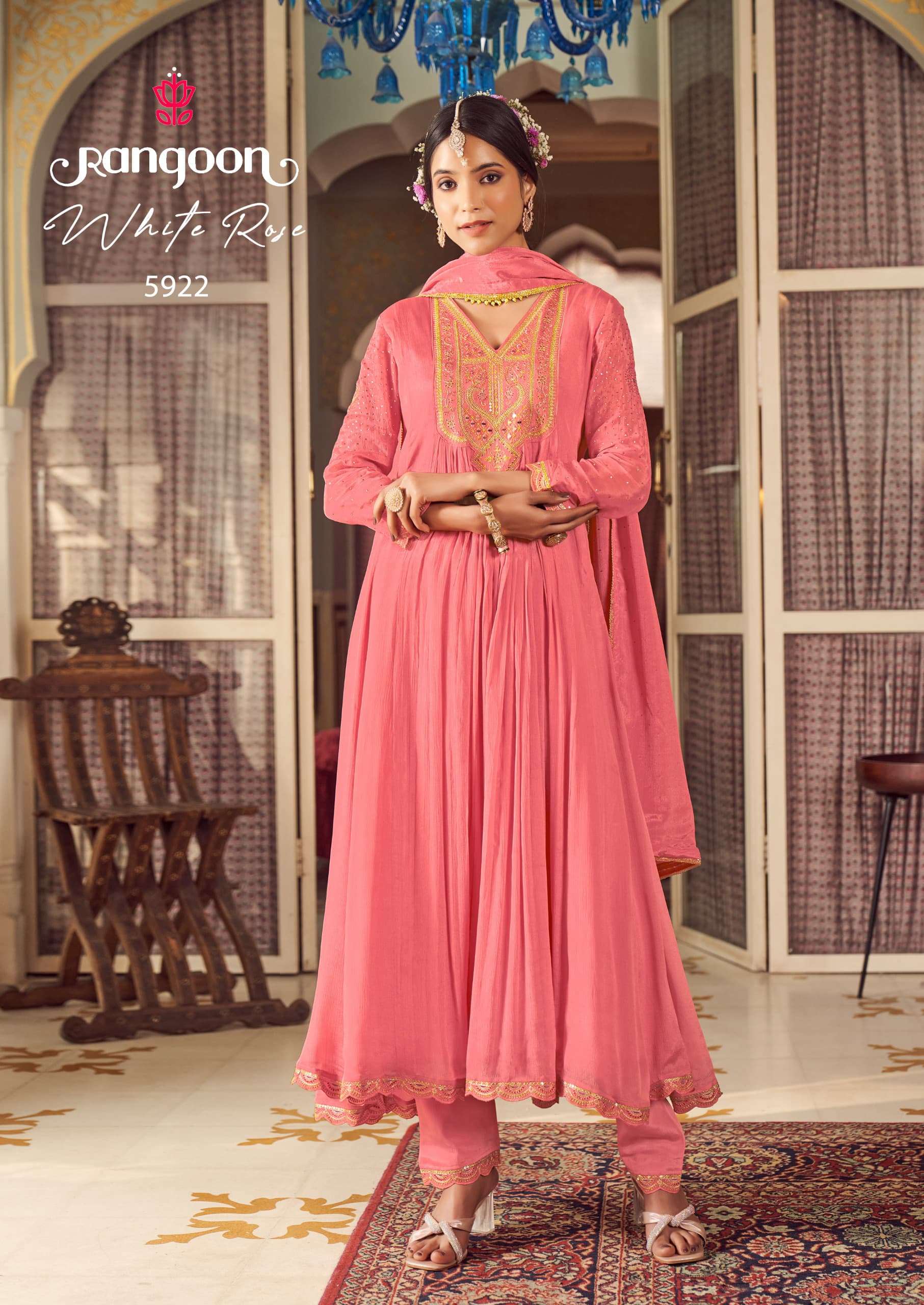 rosewhite chinon With Fancy Nack wholesale suit 