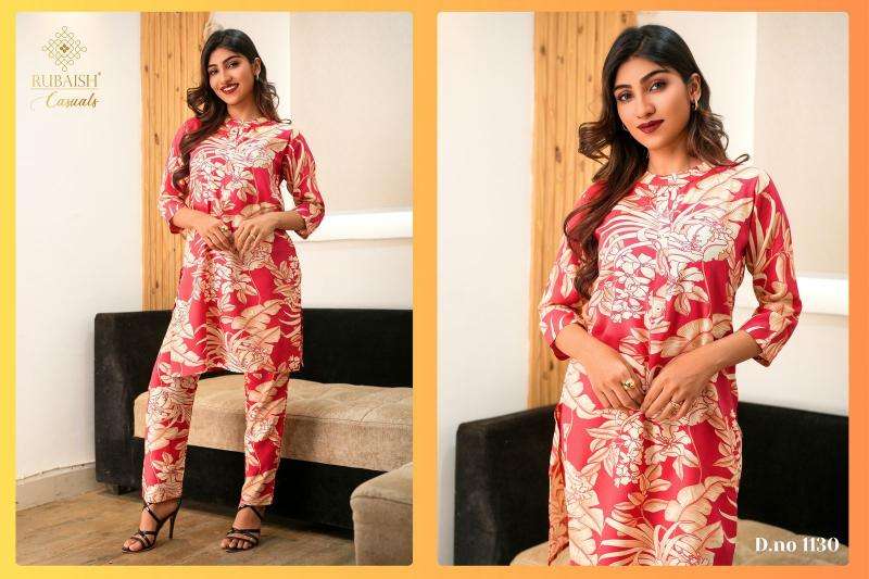 Rubaish summer special series 1129-1134 rayon kurti with bottom