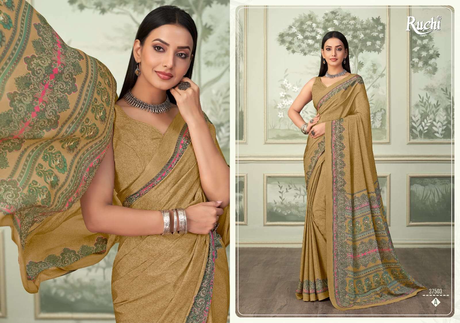 Ruchi Sarees Vivanta Silk Crepe Silk wholesale saree