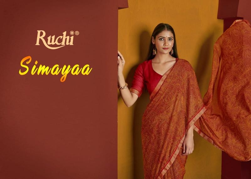 ruchi simayaa vol 32 series 40801-40803 chiffon wholesale saree
