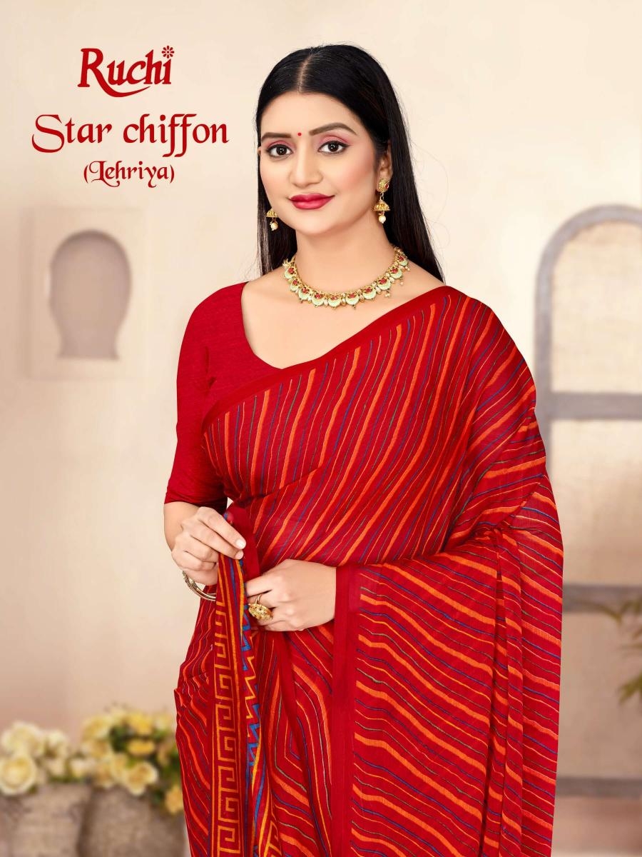 ruchi star chiffon lehriya vol 11 series 41511 chiffon wholesale saree
