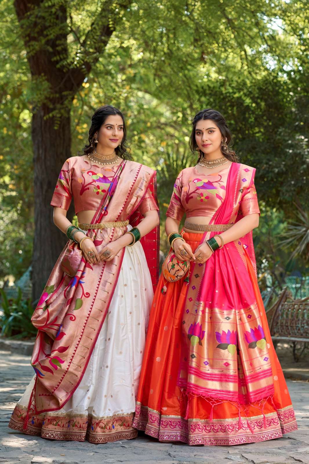 RUDRANI Jacquard Silk wholesale lehenga