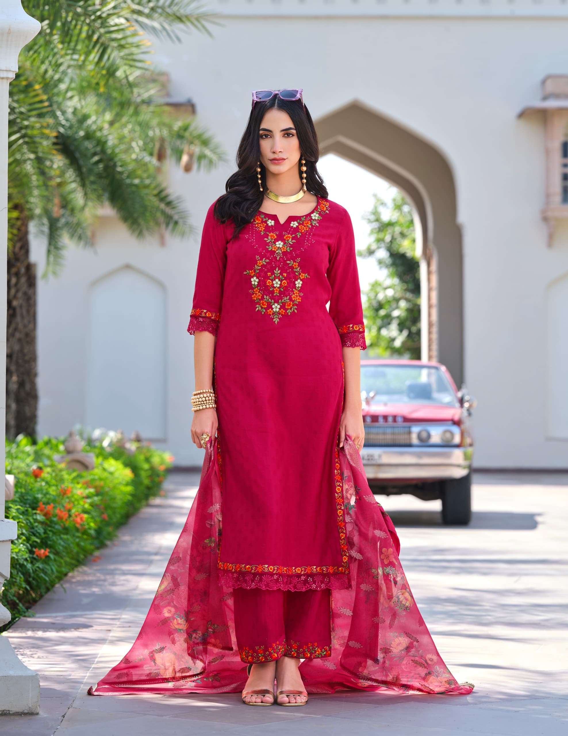 Ruzab designer jacquard viscose wholesale suit