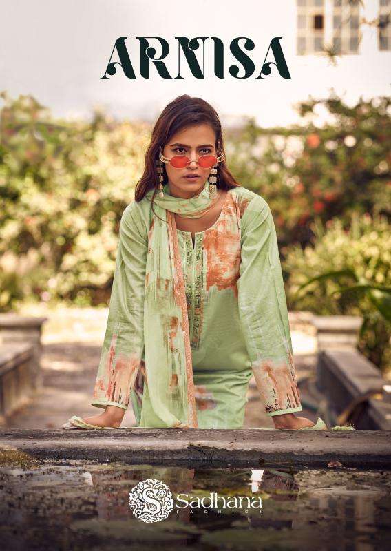 Sadhana fashion arnisa series 11446-14451 lawn wholesale suit