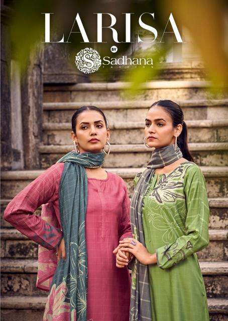 sadhana fashion larisa series 11440-11445 muslin silk wholesale suit 