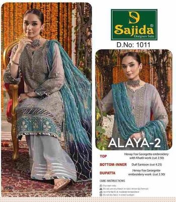 sajida alaya vol 2 1011 georgette wholesale suit 