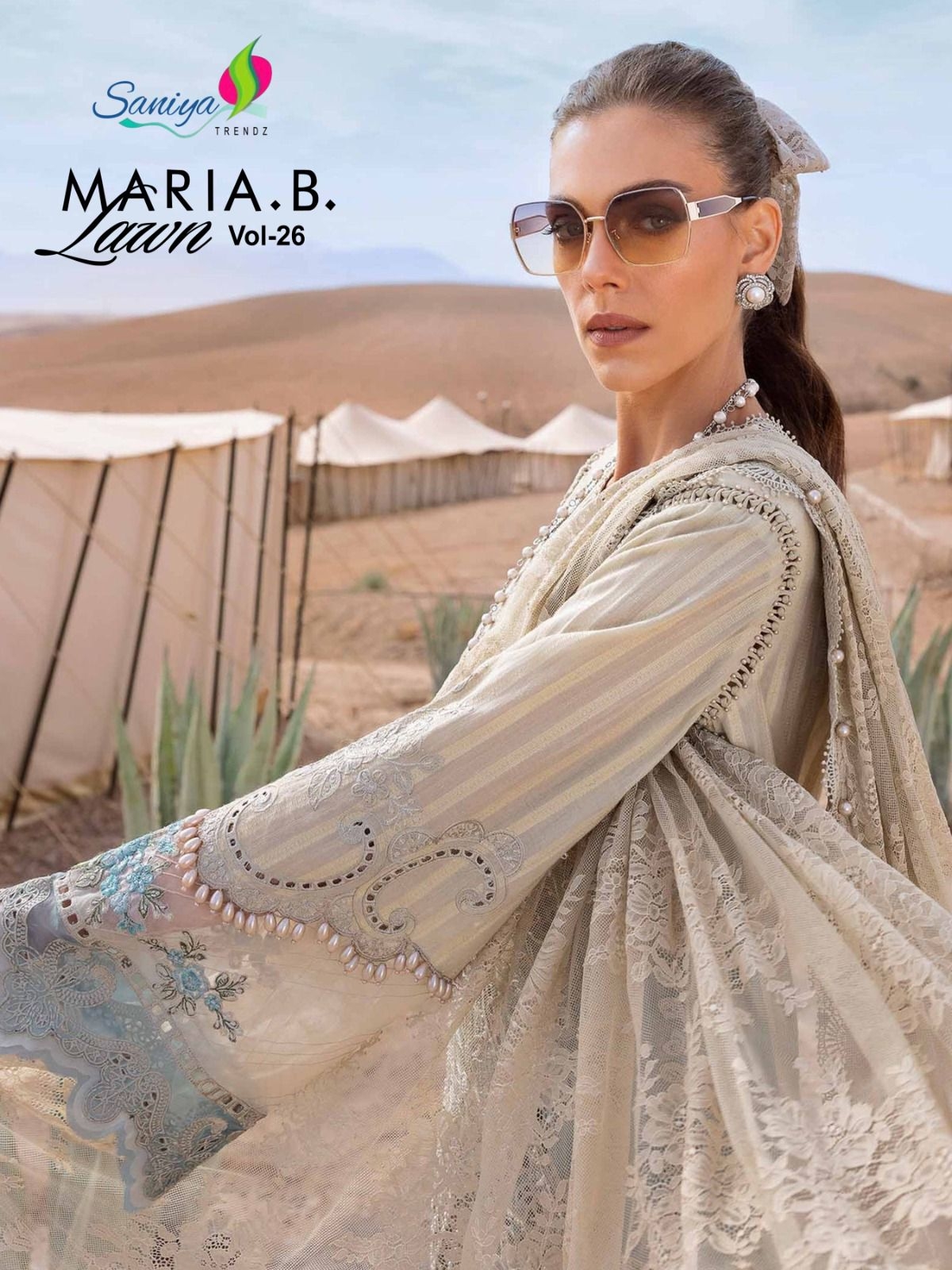 SANIYA TRENDZ MARIA B LAWN -26 COTTON wholesale suit 