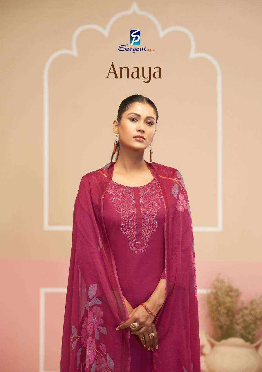 Sargam anaya series 2655 jam dyed wholesale suit