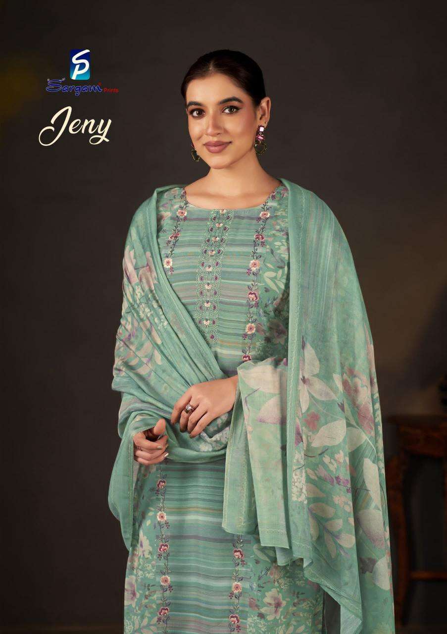 Sargam jeny series 2649 viscose muslin wholesale suit