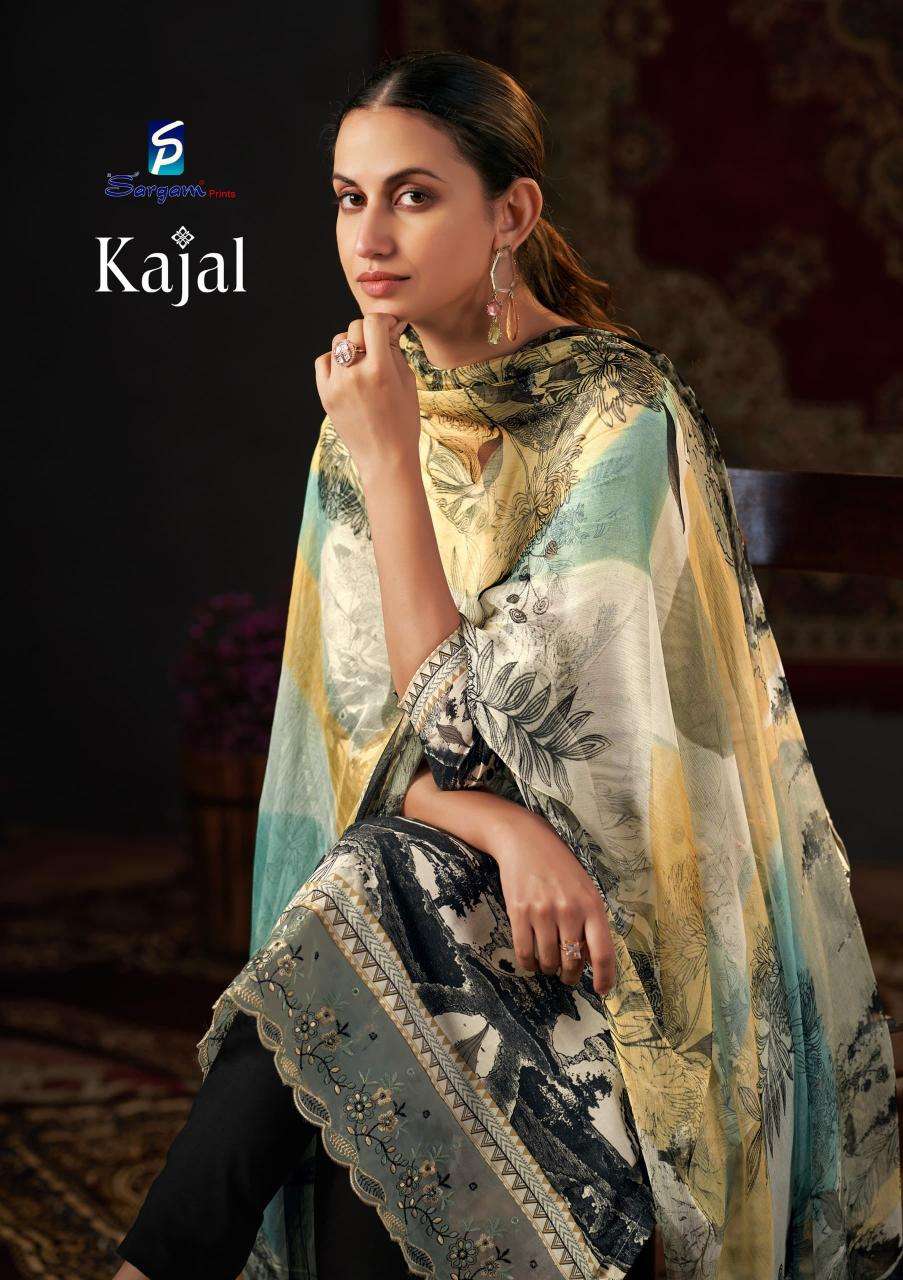 sargam prints kajal series 2653 A to D cambric cotton salwar kameez in wholesale
