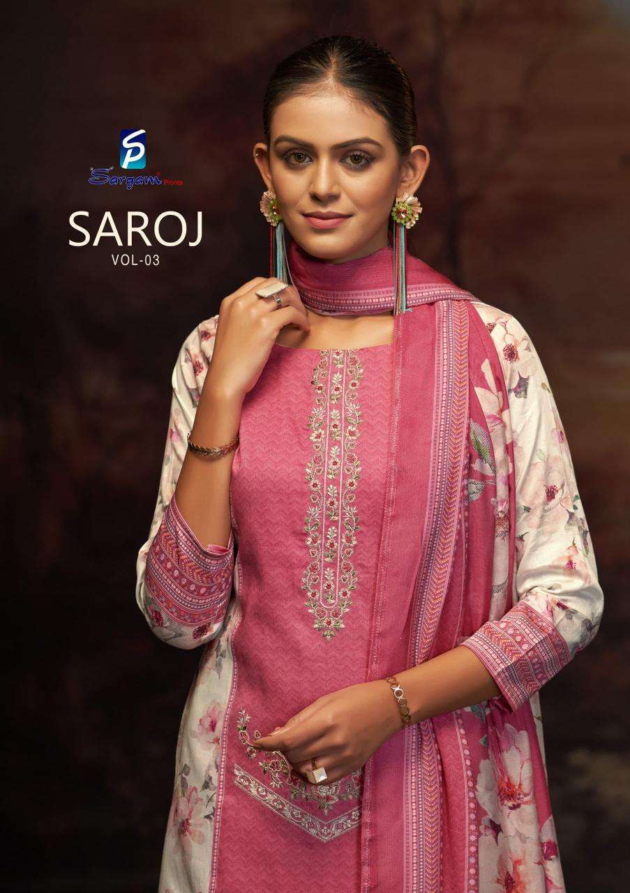 Sargam prints saroj series 2060 jam print wholesale suit
