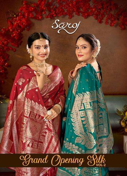 Saroj grand opening silk vol 2 series 1001-1006 silk wholesale saree