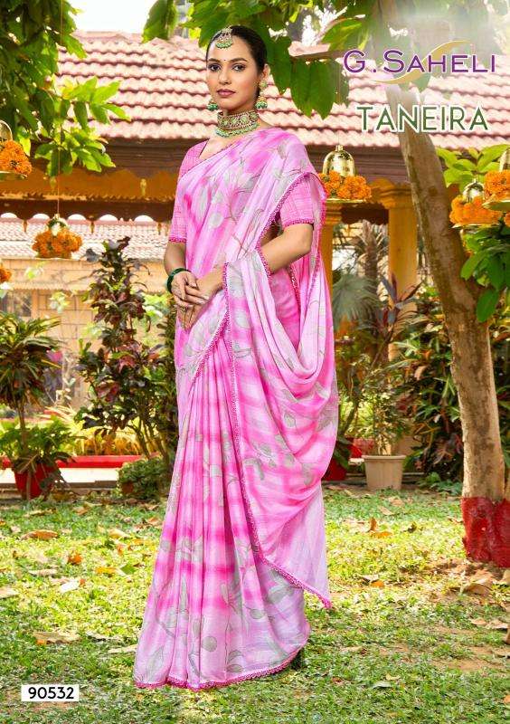 Saumya taneira series 90528-90531 rim zim moss wholesale saree