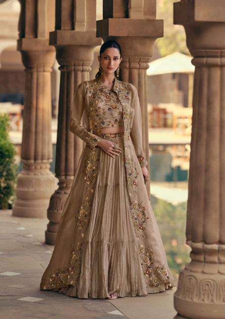 sayuri mahotsav gold series 5532 CHINON SILK wholesale western dress